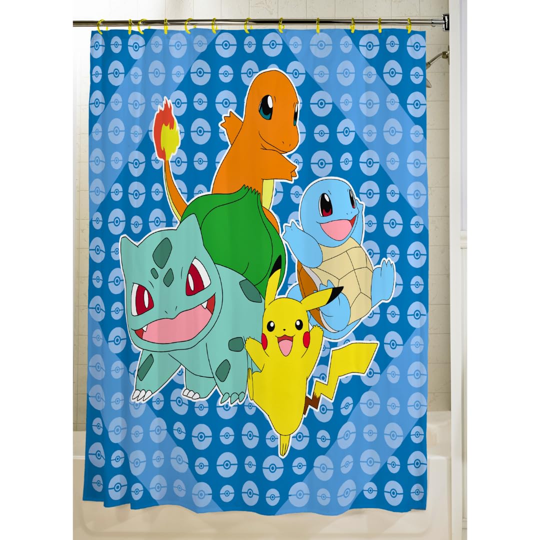 Foto 6 pulgar | Juego De Cortinas De Baño Franco Pokemon Anime, 13 Piezas, Oficial - Venta Internacional.