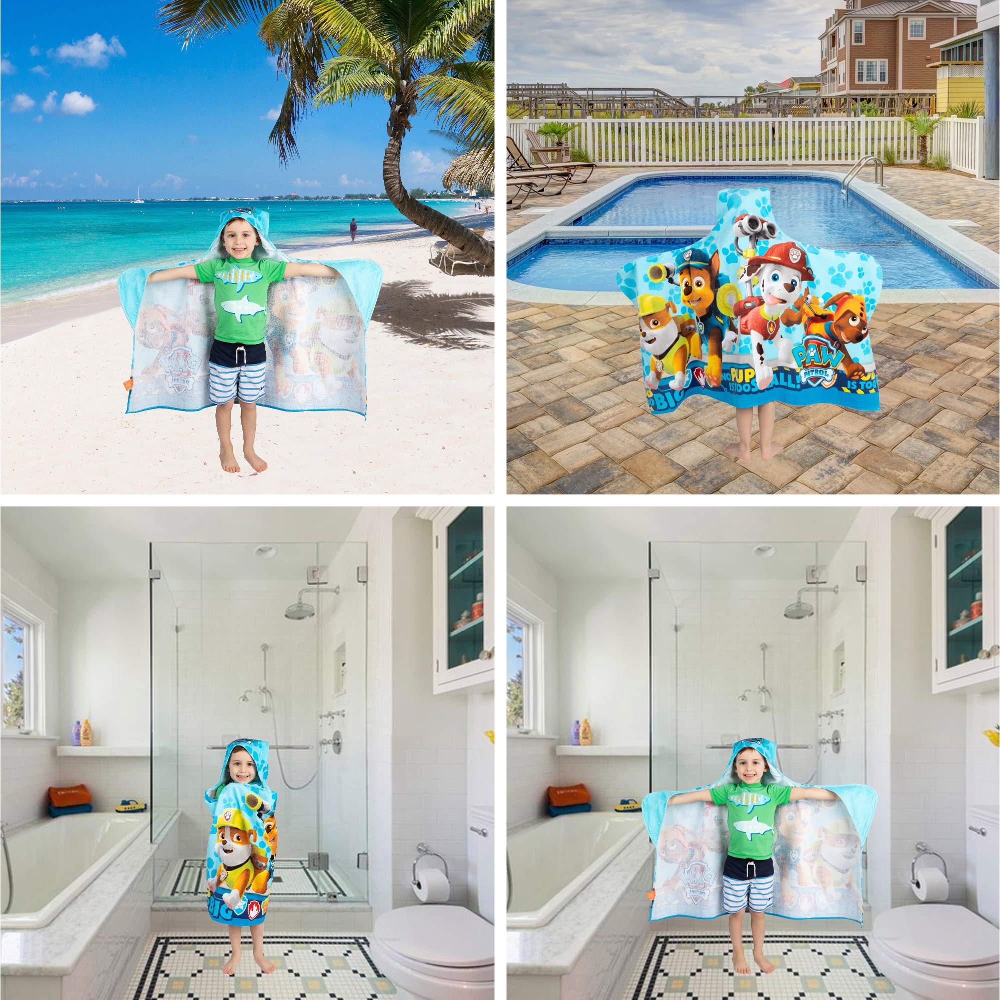 Foto 7 pulgar | Toalla Con Capucha Franco Kids Paw Patrol Blue 60 X 120 Cm - Venta Internacional.