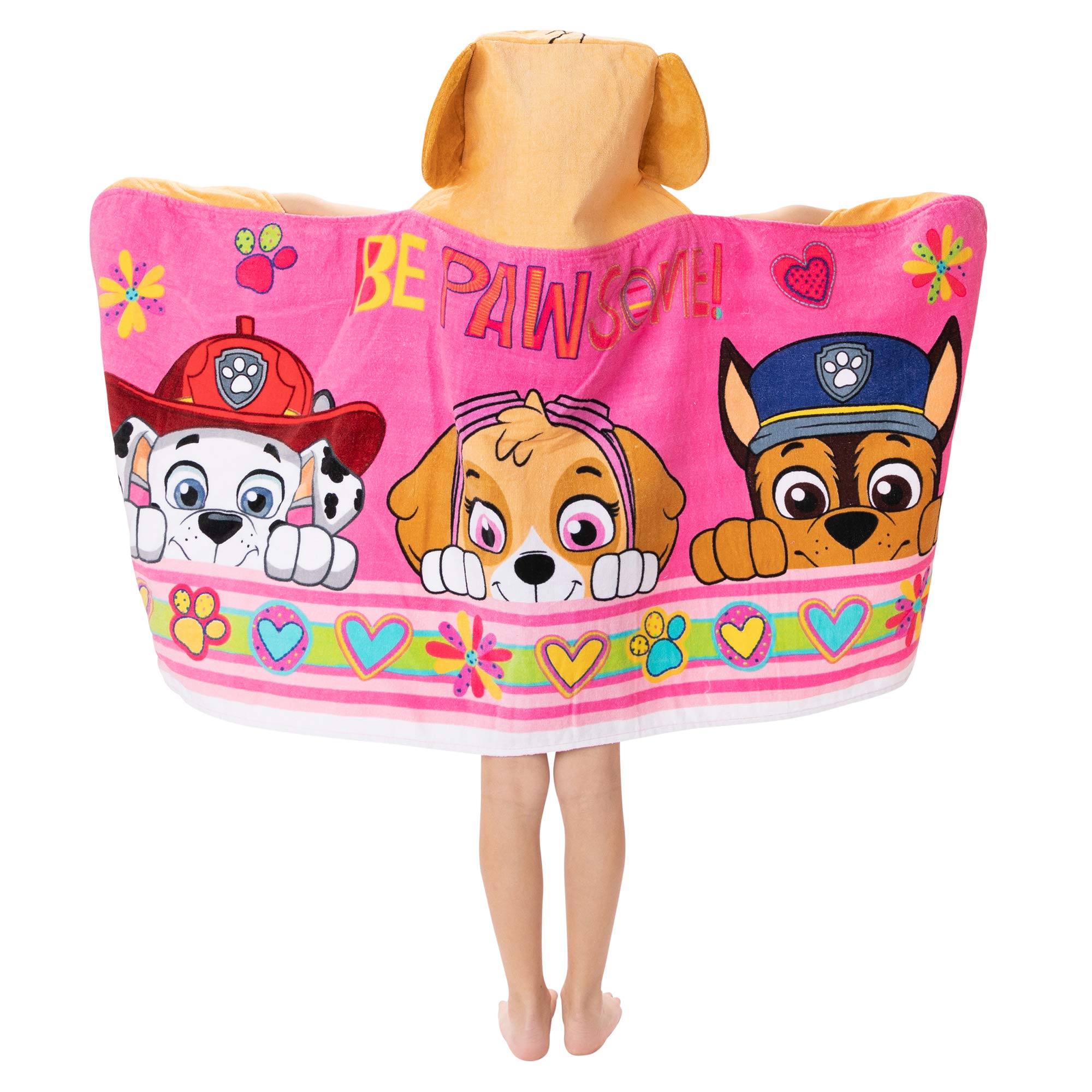 Foto 4 pulgar | Toalla Con Capucha Franco Paw Patrol, Algodón Rosa, De 3 A 7 Años - Venta Internacional.