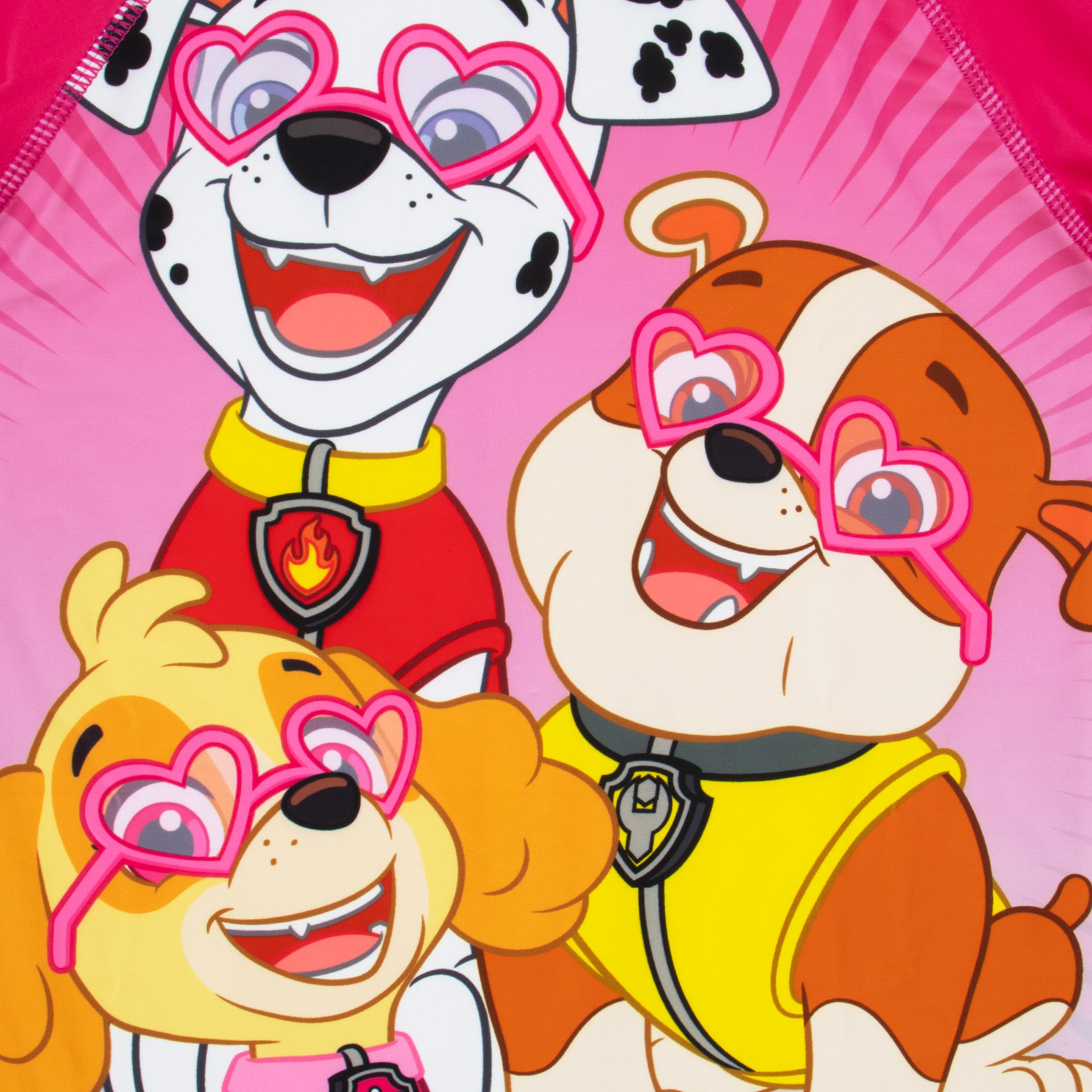 Foto 7 pulgar | Traje De Baño Paw Patrol Para Niñas De Una Sola Pieza, Protector Contra Erupciones Cutáneas, Rosa, 6 Años -