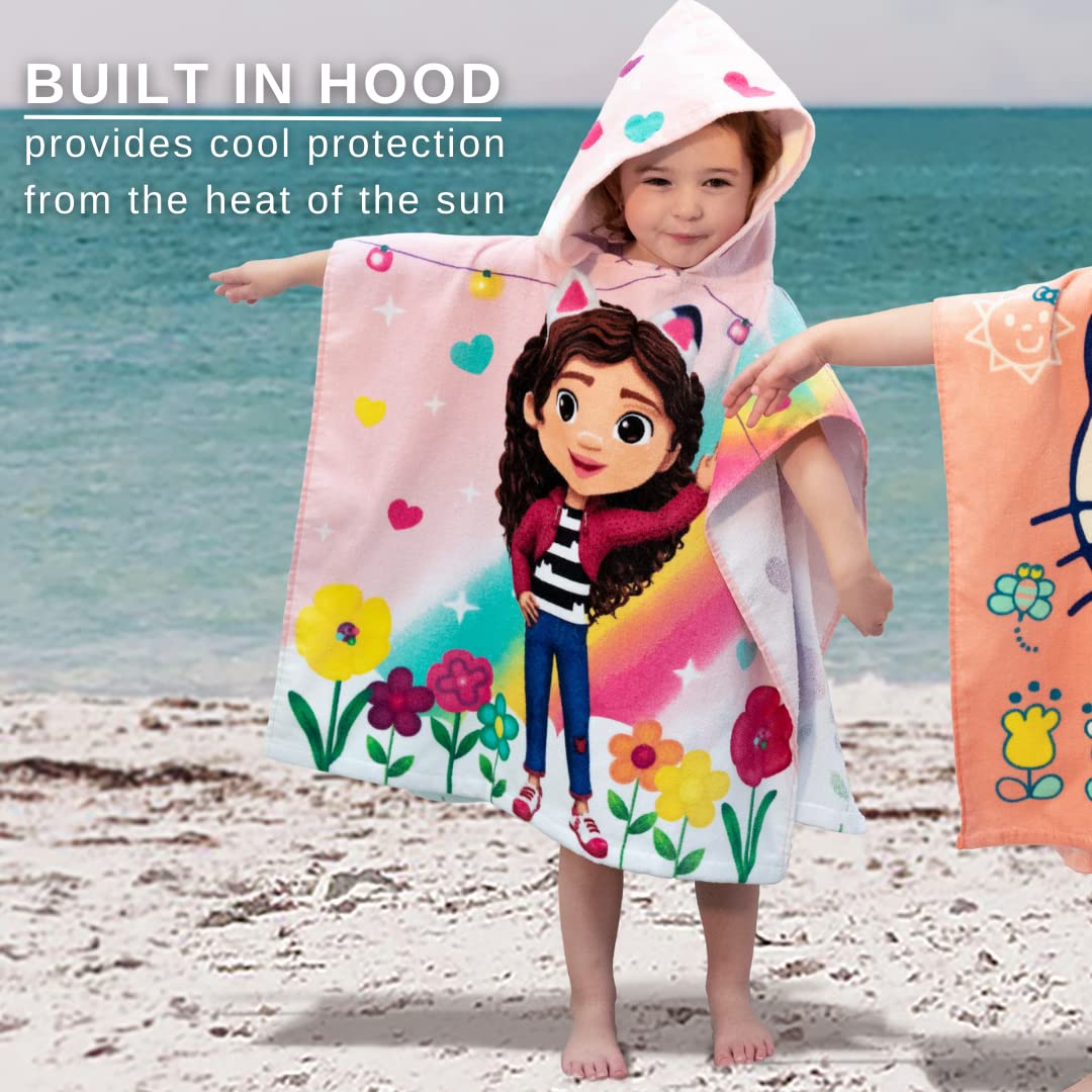 Foto 6 pulgar | Poncho De Toalla Con Capucha Franco Dreamworks Gabby's Dollhouse Kids - Venta Internacional.