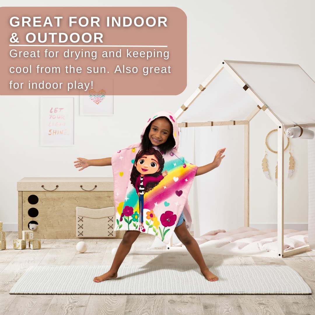 Foto 7 pulgar | Poncho De Toalla Con Capucha Franco Dreamworks Gabby's Dollhouse Kids - Venta Internacional.