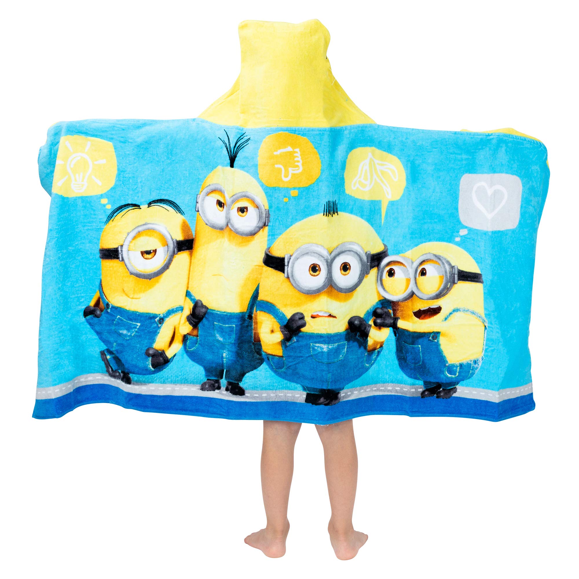 Foto 4 pulgar | Toalla Con Capucha Despicable Me Minions Franco Kids 60 X 120 Cm - Venta Internacional.