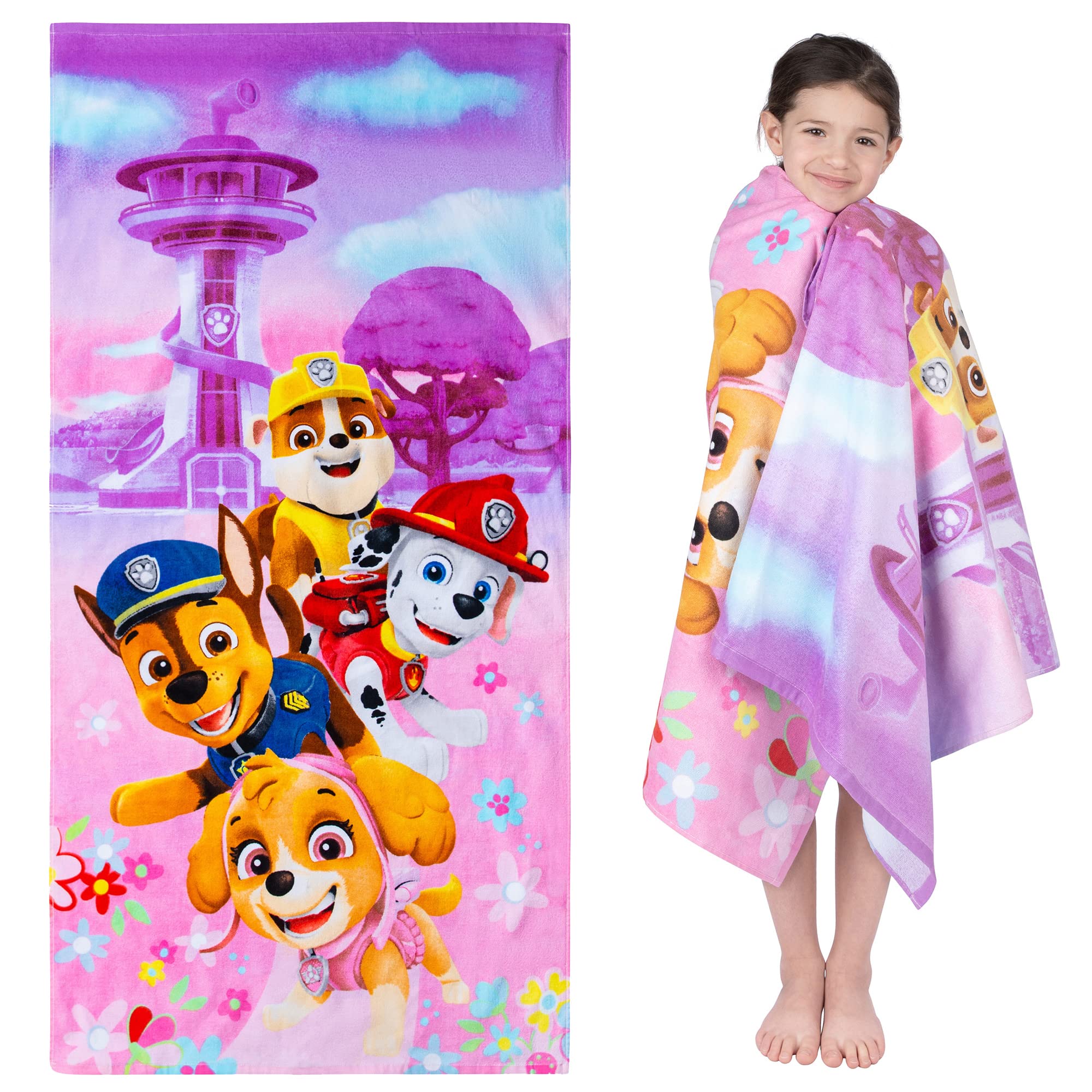Foto 2 pulgar | Toalla Franco Kids Paw Patrol Girls, 148 Cm X 71 Cm, Algodón - Venta Internacional.