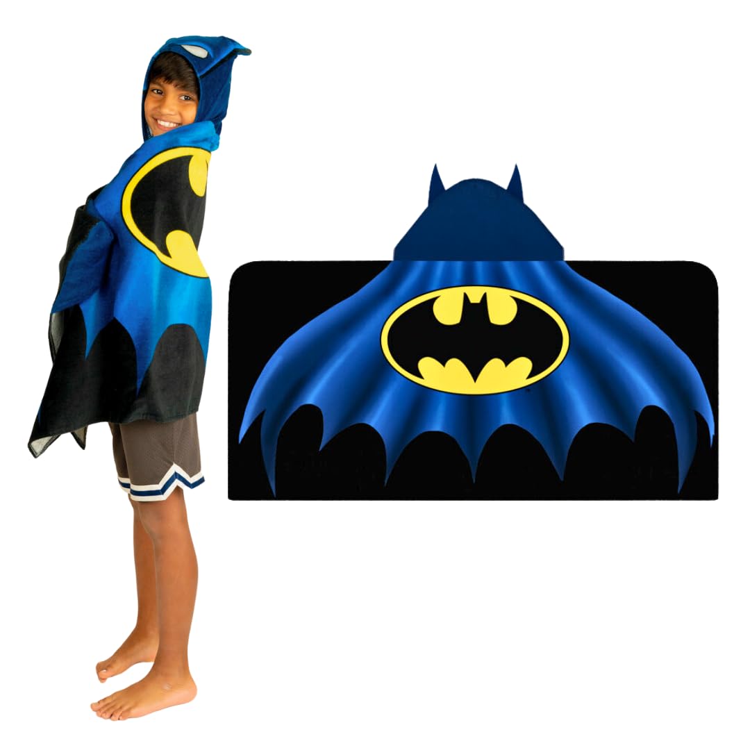 Toalla Con Capucha Franco Batman Kids De Felpa Suave De Algodón - Venta Internacional.