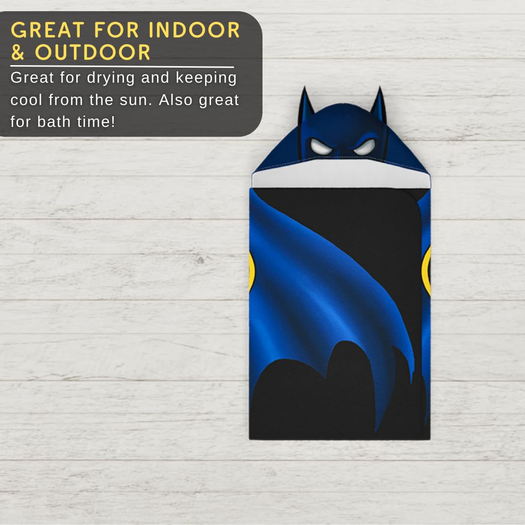 Foto 5 | Toalla Con Capucha Franco Batman Kids De Felpa Suave De Algodón - Venta Internacional.