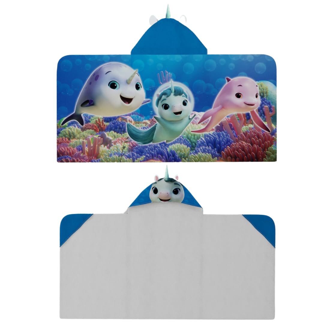 Toalla Con Capucha Franco Dreamworks Not Quite Narwhal Kids - Venta Internacional.