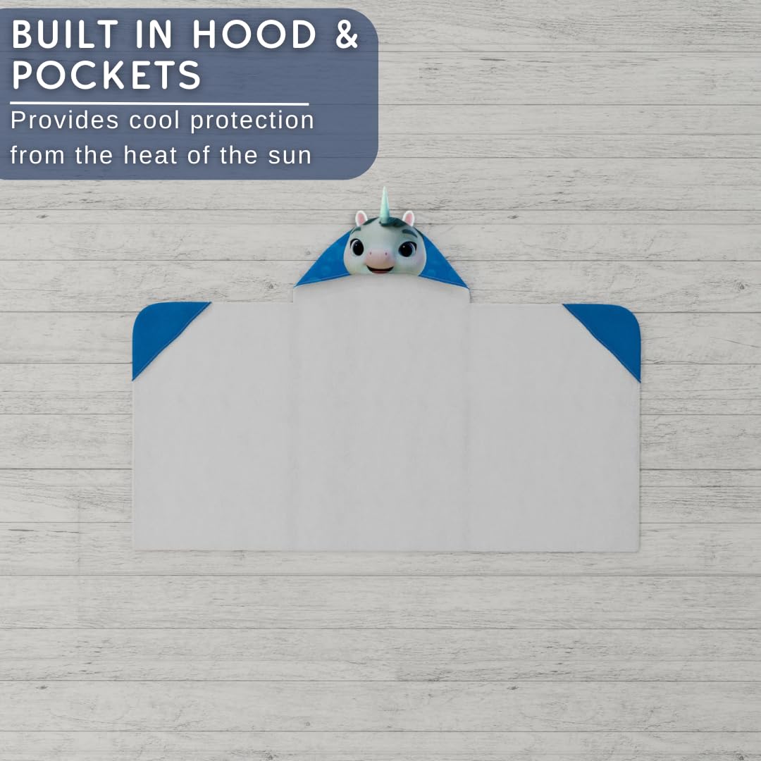 Foto 5 | Toalla Con Capucha Franco Dreamworks Not Quite Narwhal Kids - Venta Internacional.