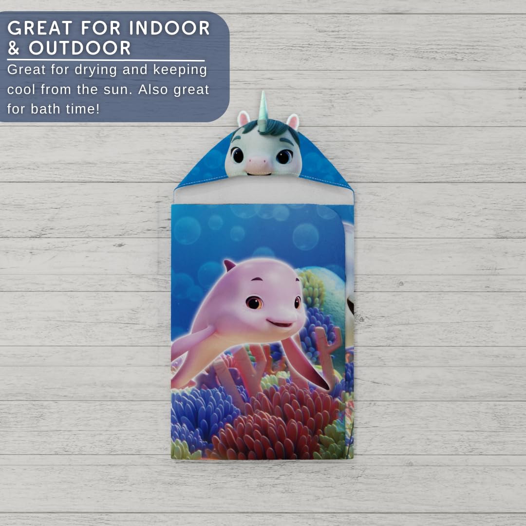 Foto 7 pulgar | Toalla Con Capucha Franco Dreamworks Not Quite Narwhal Kids - Venta Internacional.