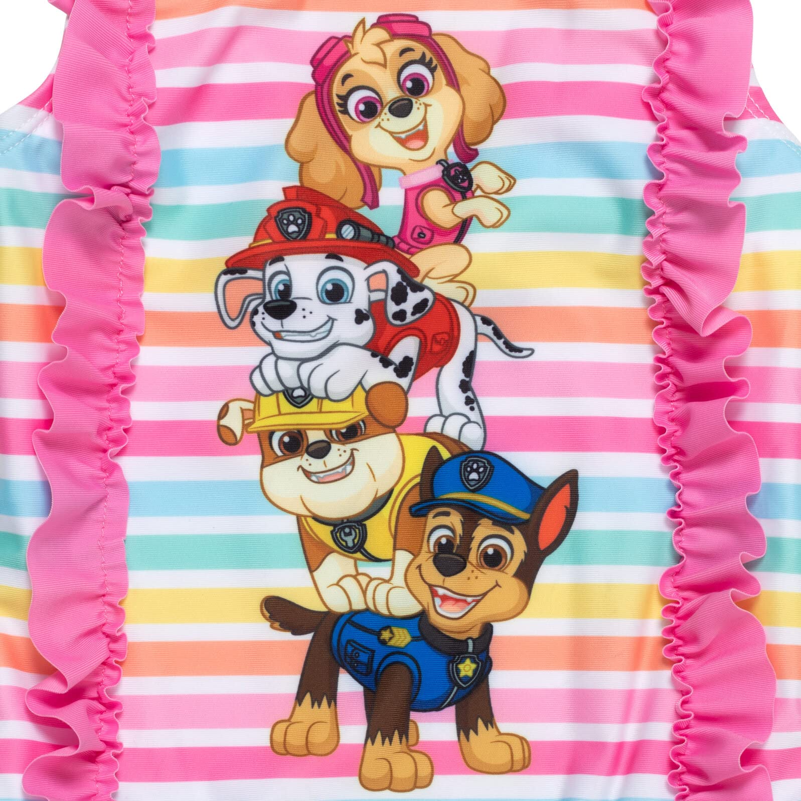 Foto 5 pulgar | Traje De Baño De Una Pieza De La Patrulla Canina Para Niñas Pequeñas, Color Rosa, Talla 6 - Venta Internacional.