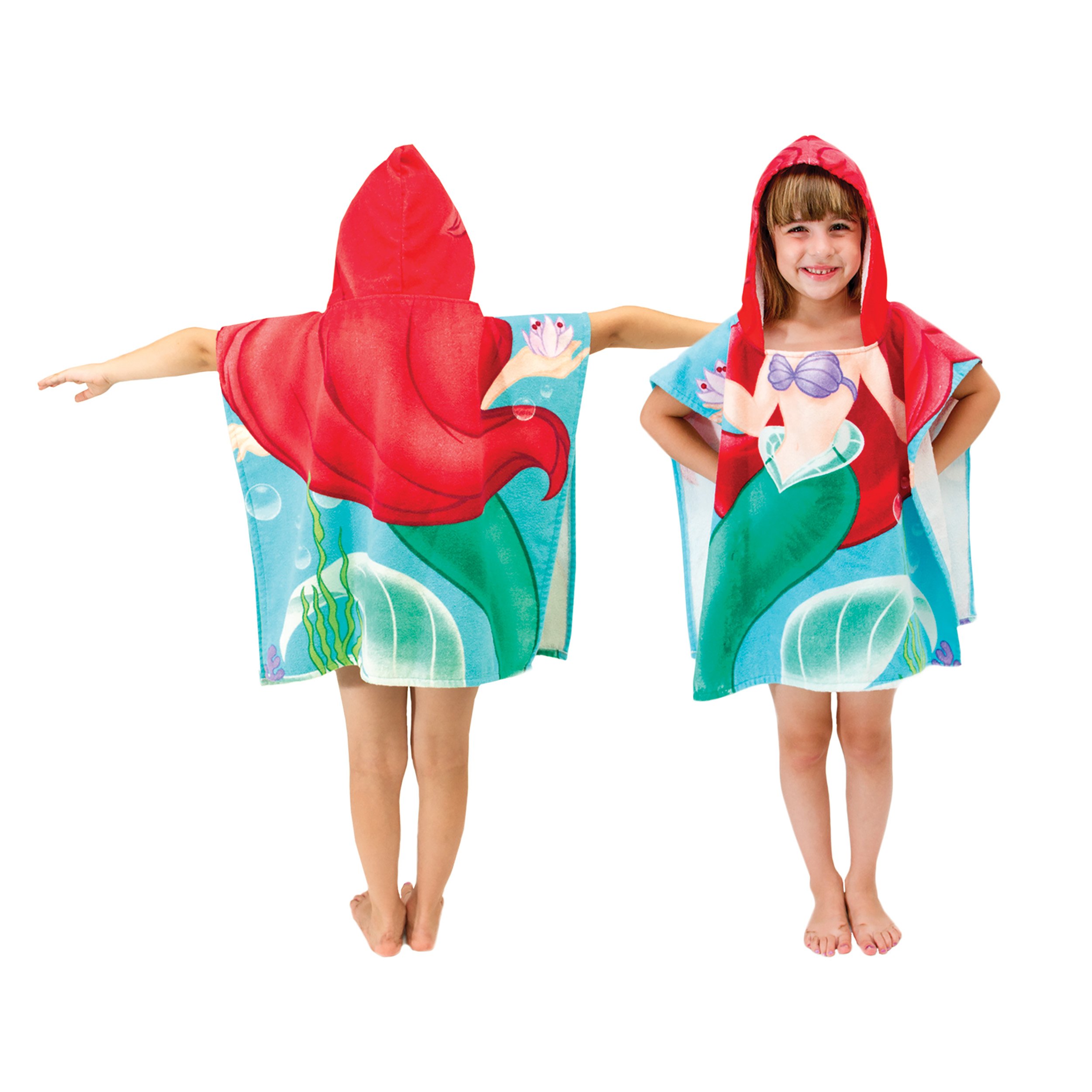 Foto 5 pulgar | Toalla Con Capucha Jay Franco Disney Little Mermaid Ariel - Venta Internacional.