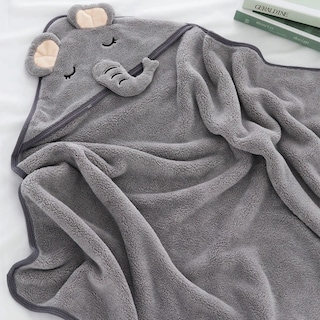 Foto 2 | Toalla para Bebe Elefante Eo Safe Imports Gris