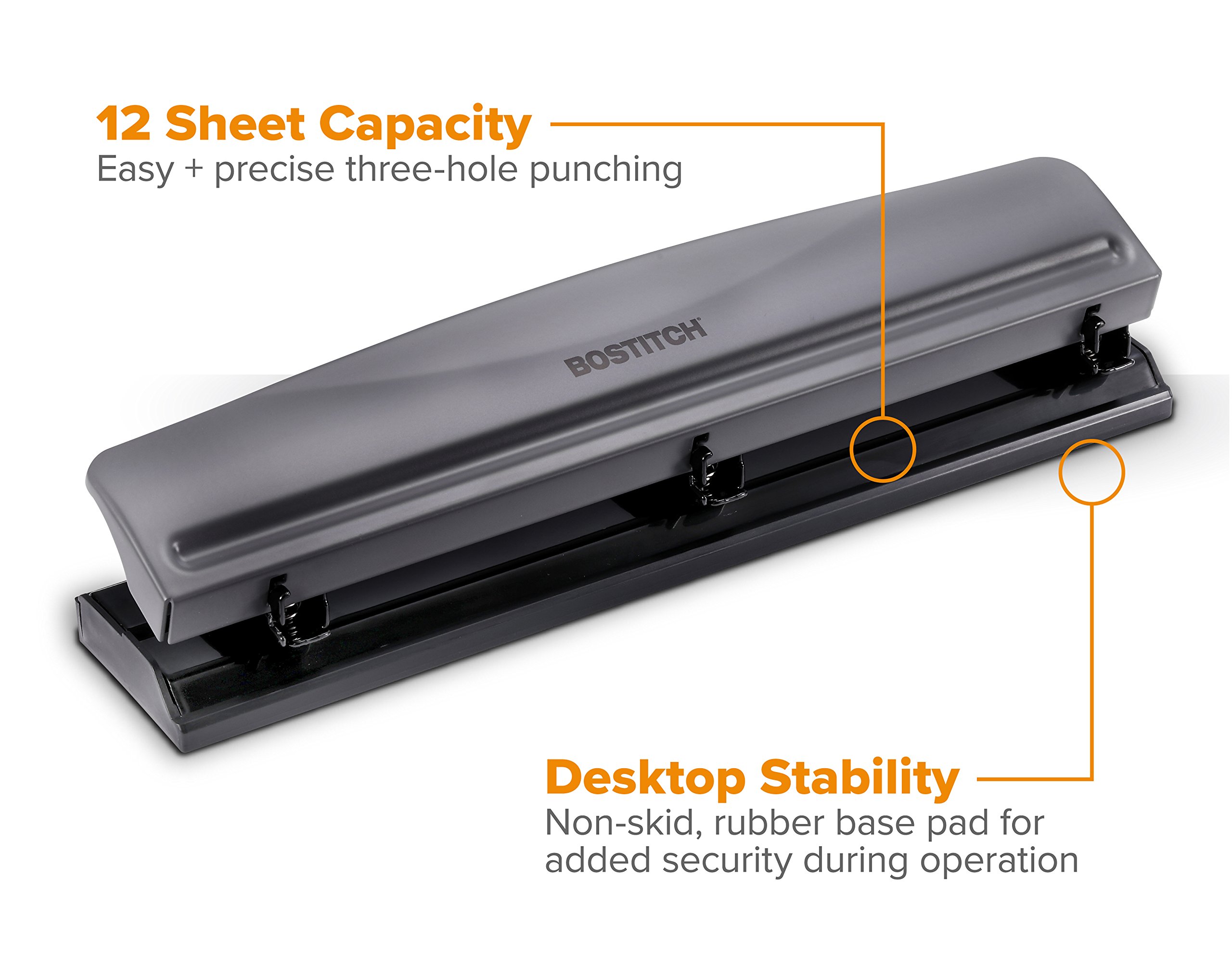 Foto 3 pulgar | Hole Punch Bostitch Office Premium Con Capacidad Para 12 Hojas - Venta Internacional.