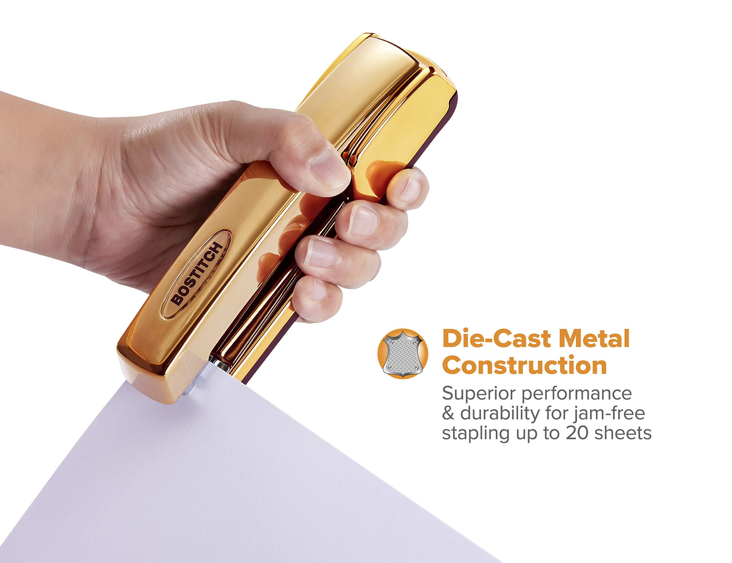 Foto 5 pulgar | Grapadora Bostitch Office Professional Metal Executive, Color Dorado - Venta Internacional.