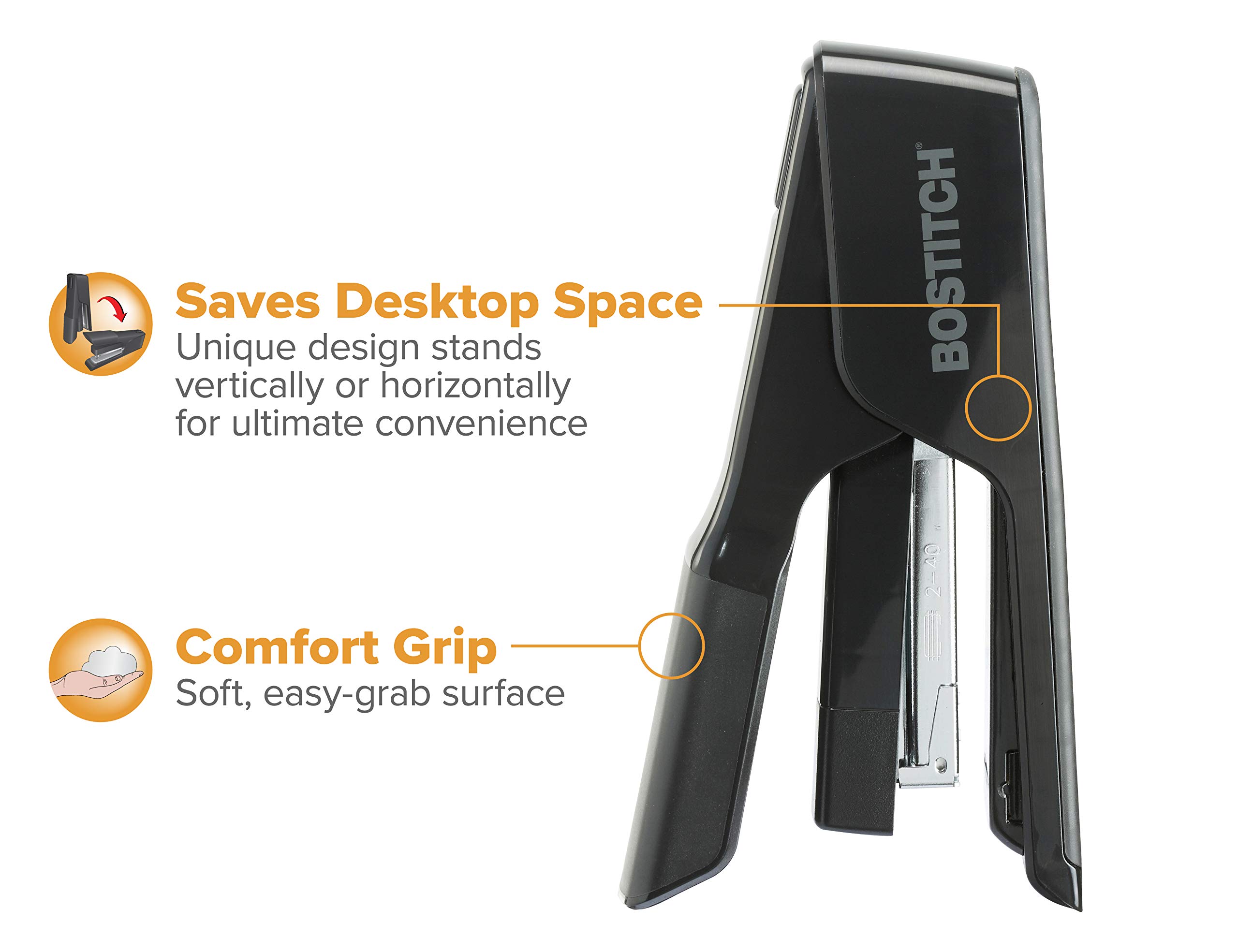 Foto 6 pulgar | Grapadora Bostitch Office Ez Squeeze Para 40 Hojas, Cierre Plano, Color Negro - Venta Internacional.