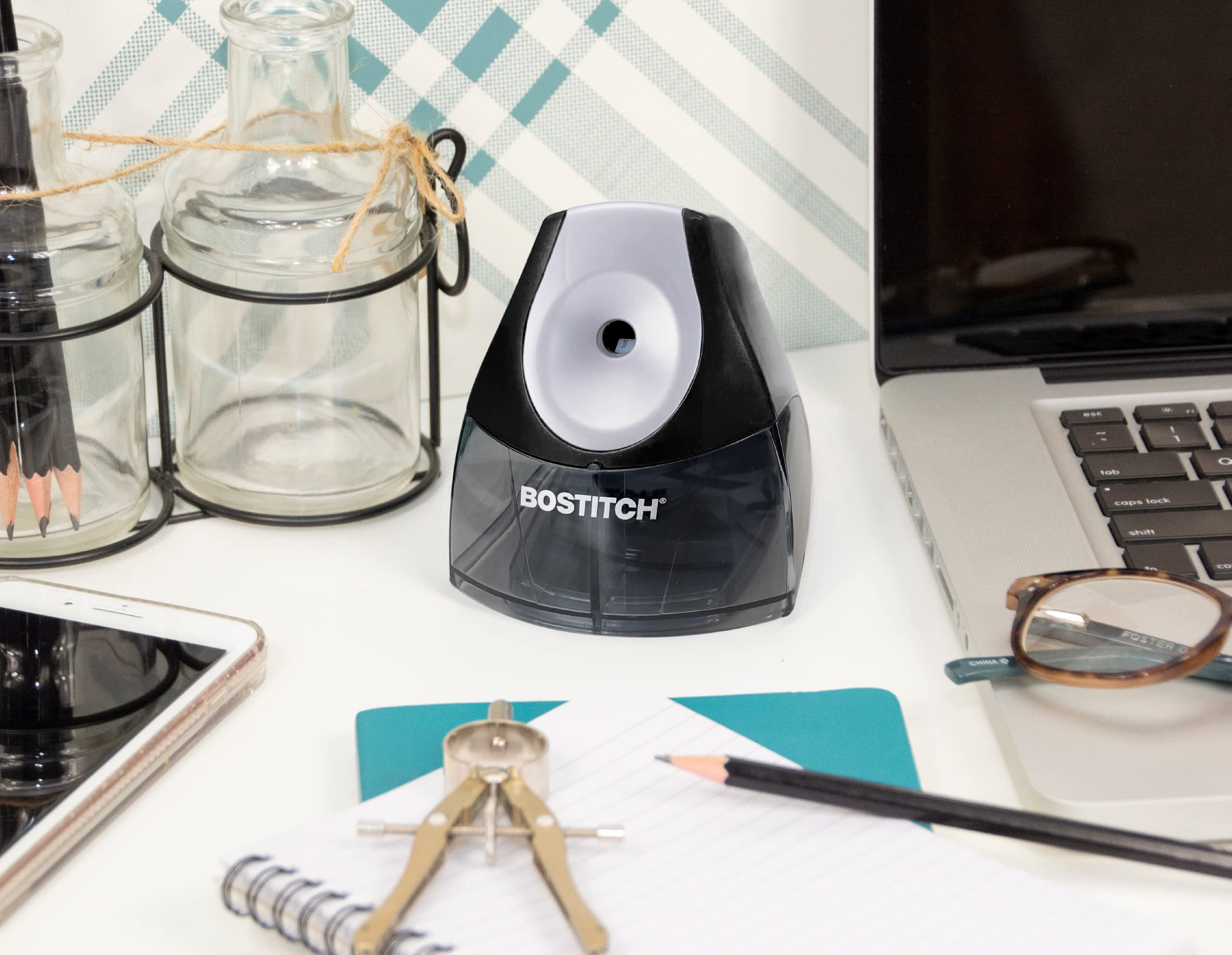 Foto 6 | Sacapuntas Eléctrico Bostitch Office Personal Negro - Venta Internacional.
