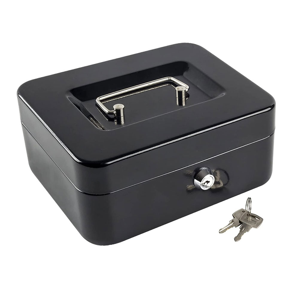 Foto 1 | Caja Fuerte de Seguridad HappyWare 100142_1 color Negro Metálica para Dinero con Charola y Llaves