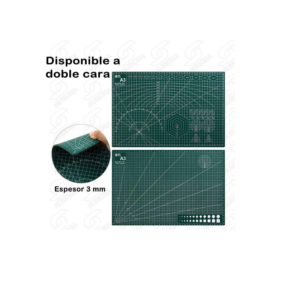 Foto 4 pulgar | Tapete para Corte Autorreparable Doble Vista Eo Safe Imports Esi-8523 Verde 37 Piezas