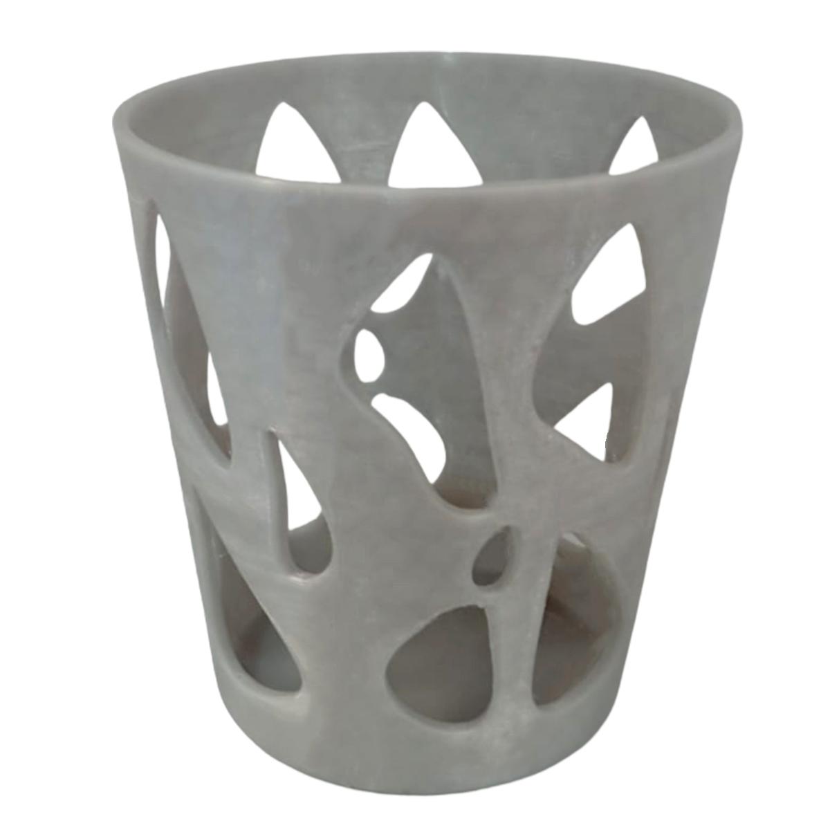 Vaso Organizador de Lápices Gris