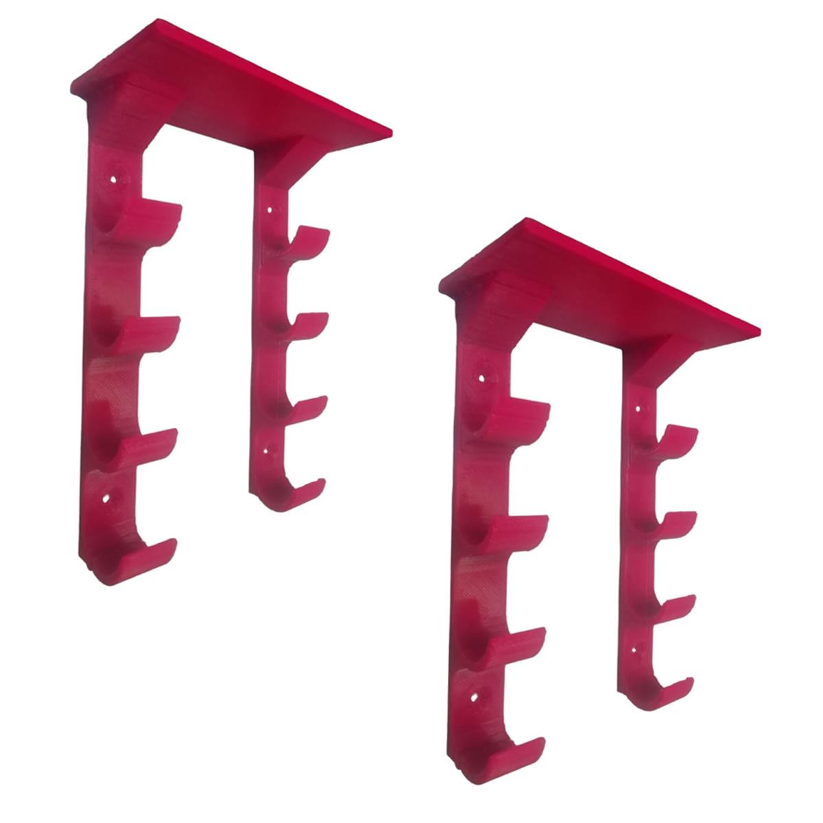 Base Porta Plumones y Borrador  3d Art Mxzbz-012 2 Piezas Rojo