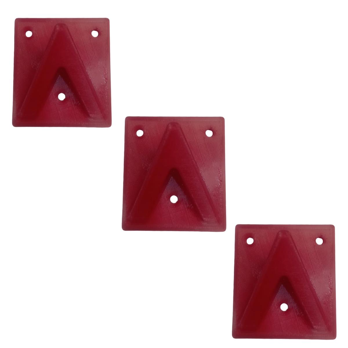 Ganchos de Pared 3d Art Mxgrx-015 3 Piezas Red para Casas