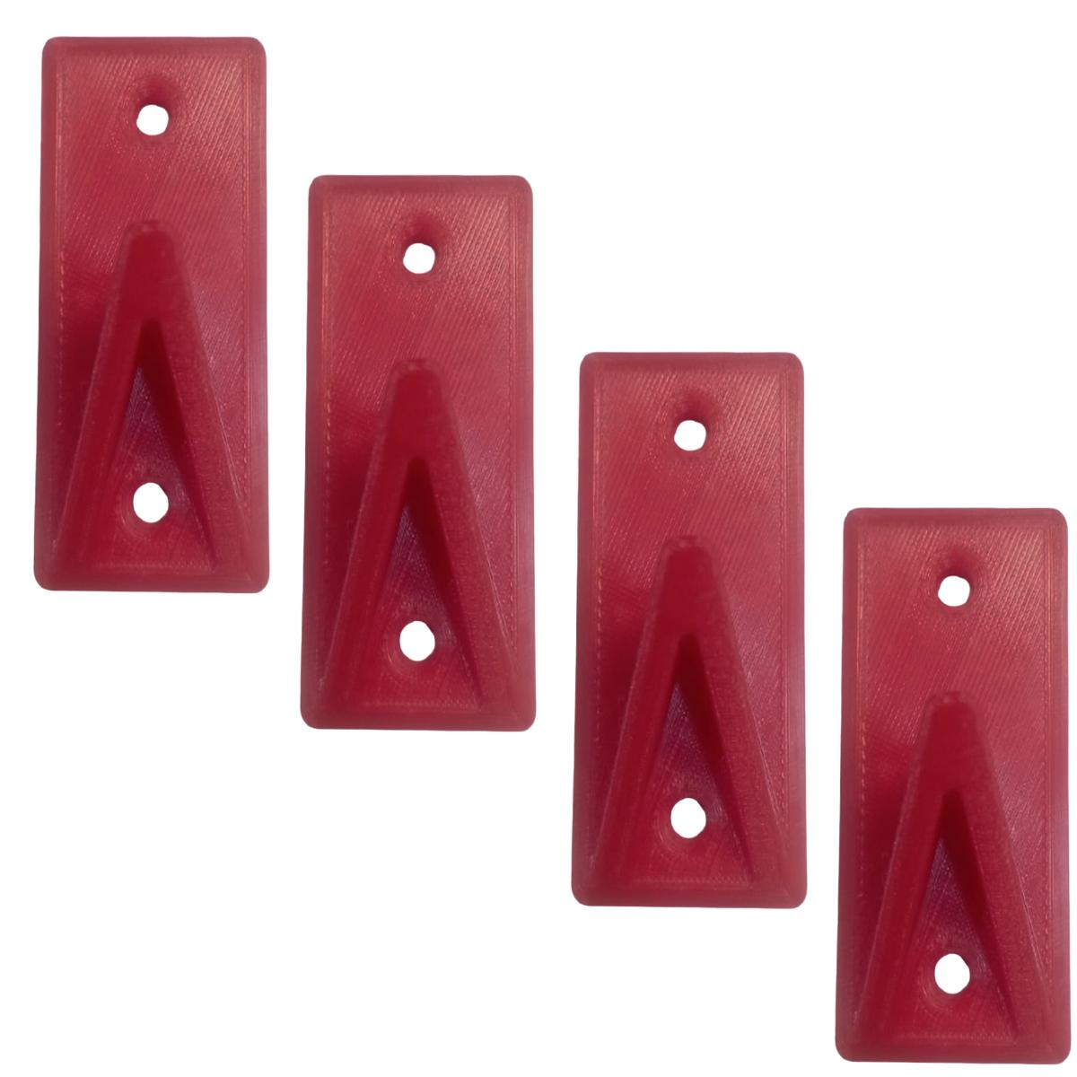 Gancho Organizador 3d Art Mxgrx-010 4 Piezas Rojo