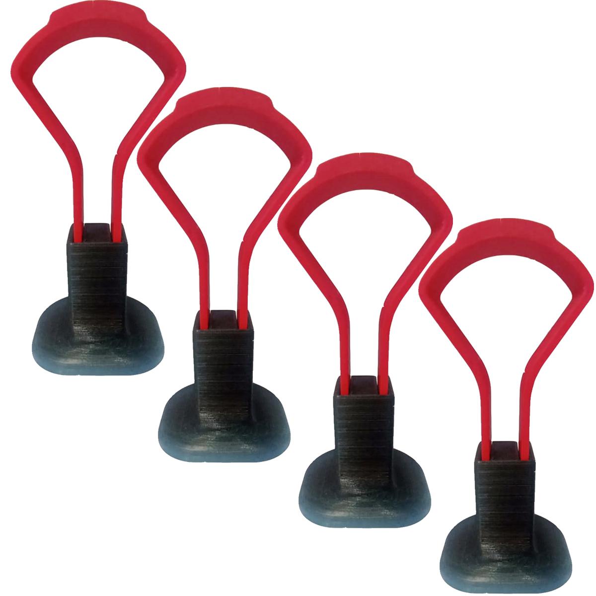 Soporte para Audífonos 3d Art Mxhkt-014 4 Piezas Rojo