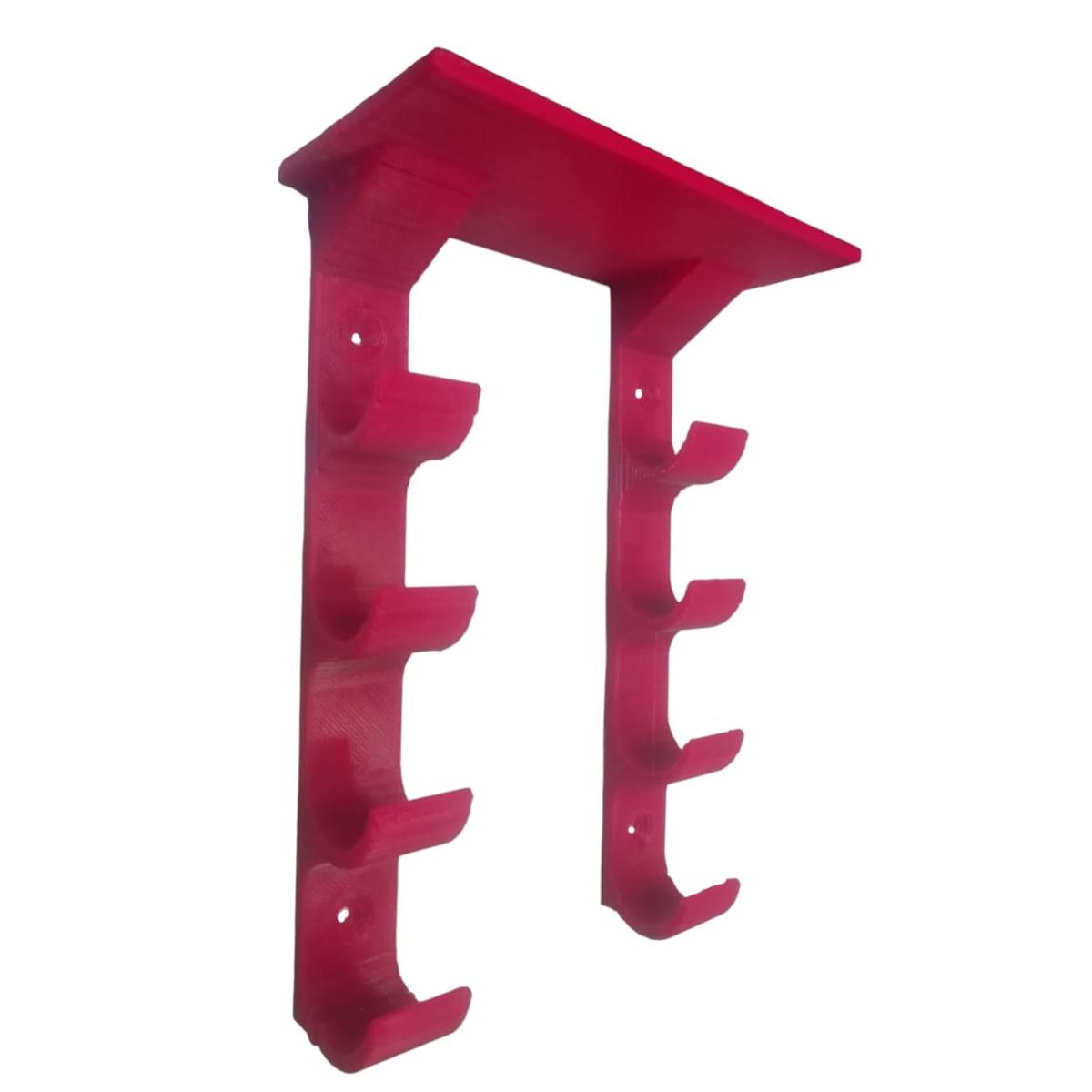 Base Porta Plumones para Pizarrón 3d Art Mxzbz-011 1 Pieza Rojo