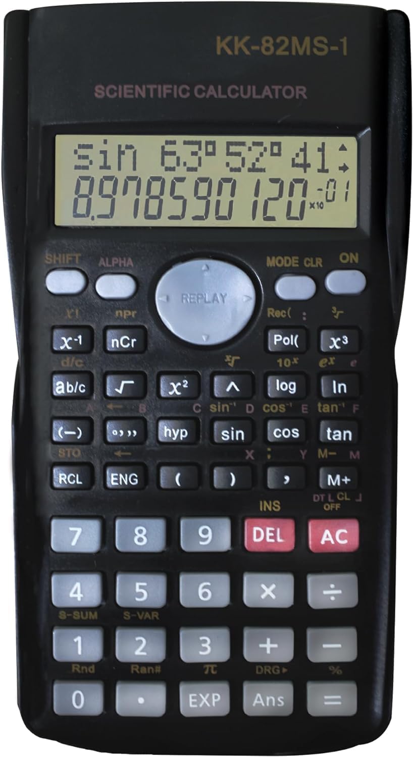 Calculadora Cientifica 240 Funciones 10 +2 Digitos 2 Lineas En Pantalla Lcd 82ms Con Cubierta Protectora Para Es $199