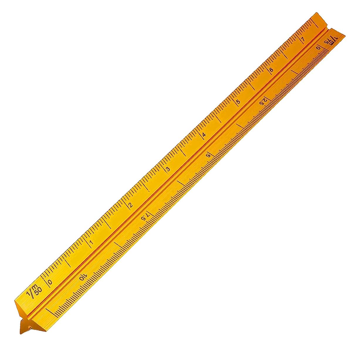 Escalímetro de Aluminio Ventdepot  Mxisw-005 5 Piezas Amarillo