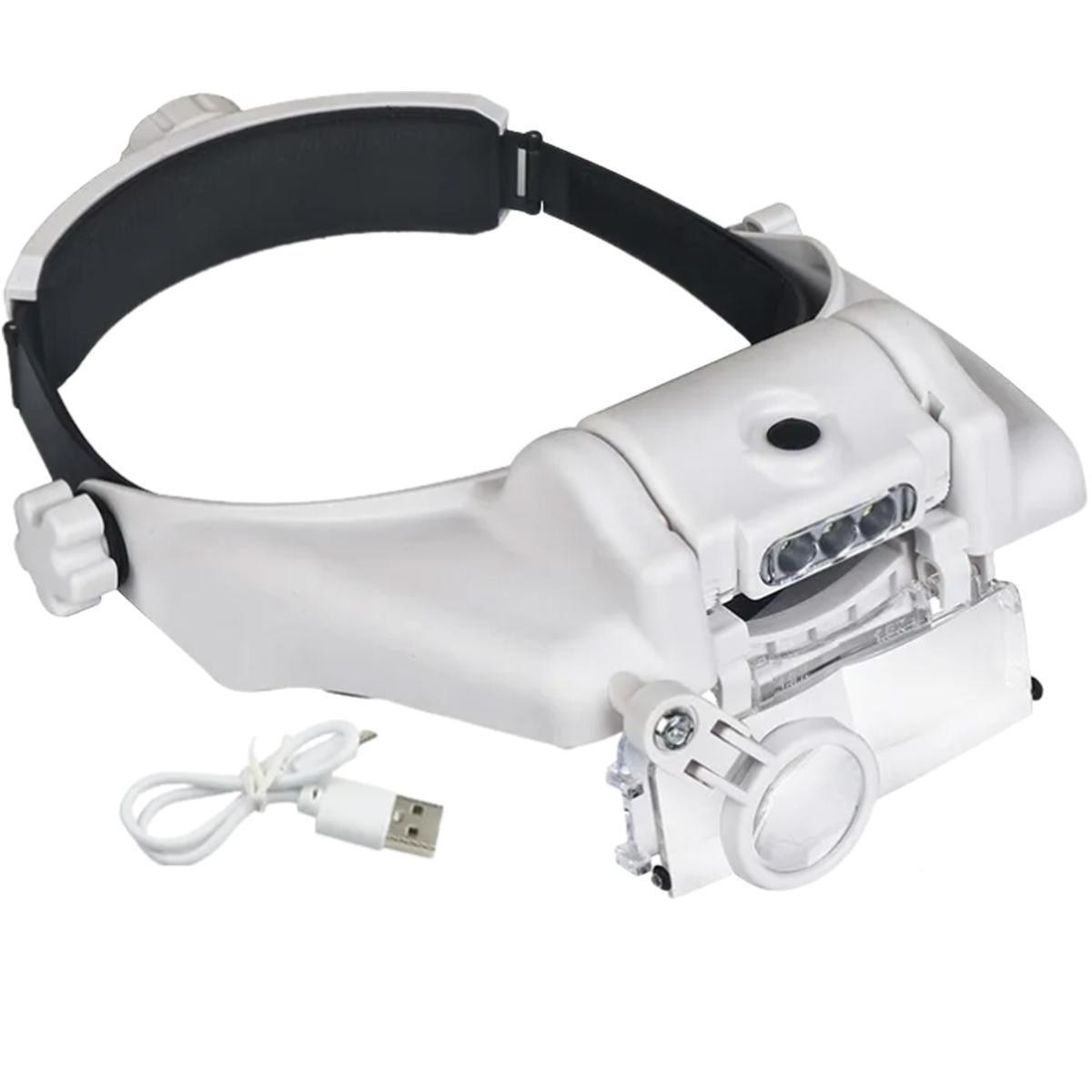 Foto 2 pulgar | Gafas De Lupa Con Luz Led Ventdepot Mxhly-001 1 Pieza Blanco