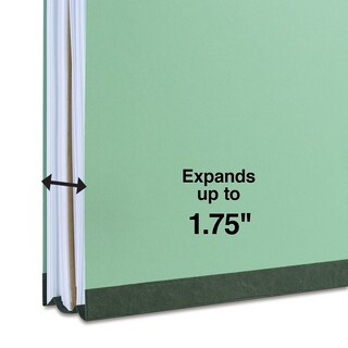 Foto 4 | Carpeta Clasificatoria Para Grapas, Cartón Prensado, Tamaño Legal, Color Verde - Venta Internacional.