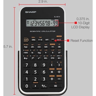 Foto 4 | Calculadora Científica Sharp El501x2bwh 10 Dígitos - Venta Internacional