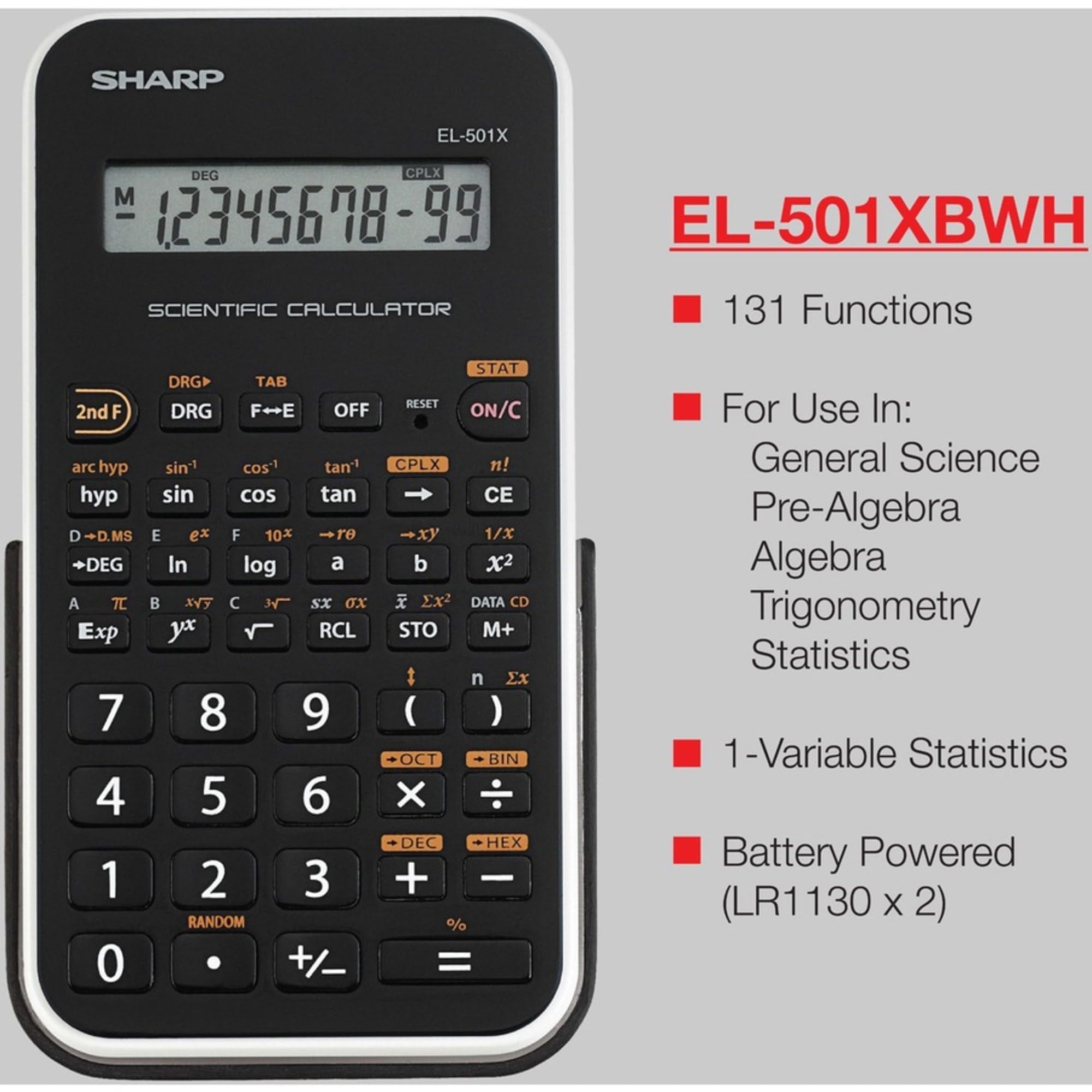 Foto 6 pulgar | Calculadora Científica Sharp El501x2bwh 10 Dígitos - Venta Internacional