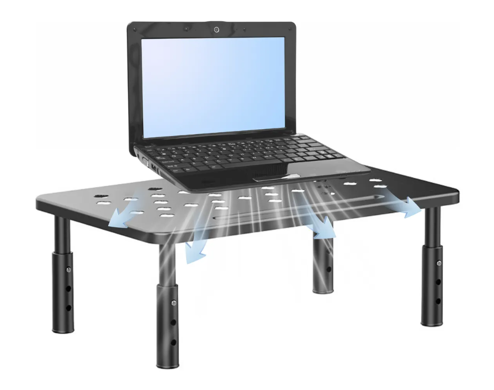 Foto 1 | Soporte Xtellar Para Monitor Pc Regulable En Altura Con Cajones Modelo Negro