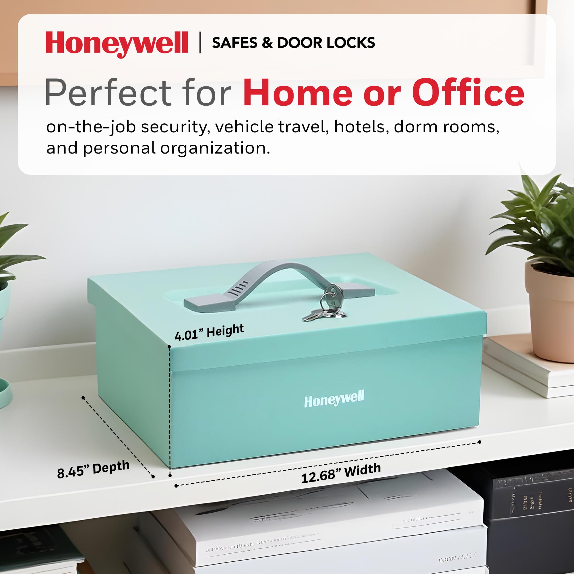 Foto 2 | Caja Fuerte Honeywell 6124tl, Resistente Al Fuego, 0.17 Pies Cúbicos, Color Verde Azulado - Venta Internacional.