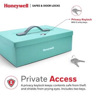 Foto 4 | Caja Fuerte Honeywell 6124tl, Resistente Al Fuego, 0.17 Pies Cúbicos, Color Verde Azulado - Venta Internacional.