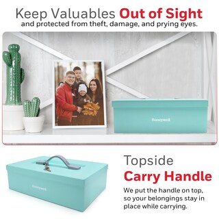 Foto 5 | Caja Fuerte Honeywell 6124tl, Resistente Al Fuego, 0.17 Pies Cúbicos, Color Verde Azulado - Venta Internacional.