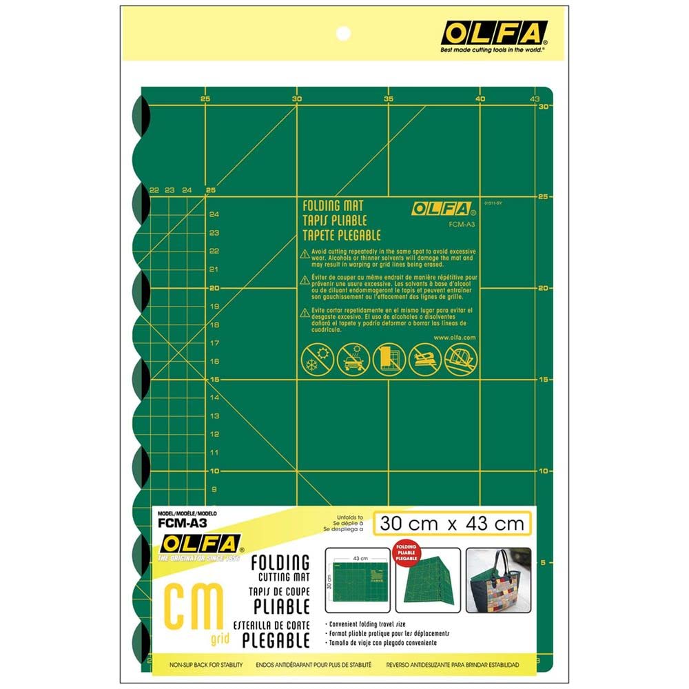 Foto 3 | Alfombrilla De Corte Olfa Fcm-12x17, Autorreparable, 30 X 43 Cm, Para Coser - Venta Internacional.
