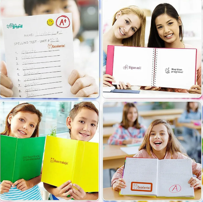 Foto 4 pulgar | Xtellar Kit Premium De Sellos Educativos Autotintados Personalizados