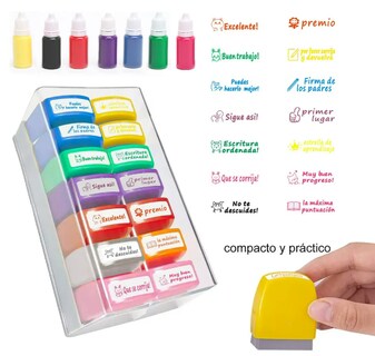 Foto 4 | Xtellar Kit Premium De Sellos Educativos Autotintados Personalizados