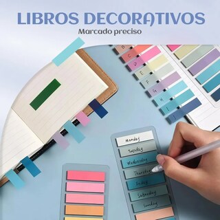 Foto 3 | Notas Adhesivas Transparentes De Índice 15 Sets 3000 Piezas