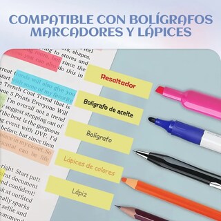 Foto 5 | Notas Adhesivas Transparentes De Índice 15 Sets 3000 Piezas
