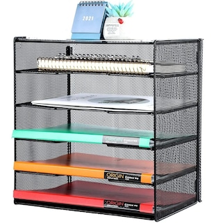 Foto 3 | Organizador de Archivo Metal color Negro 5 Niveles