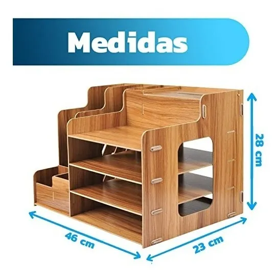 Foto 3 pulgar | Organizador de Escritorio para Oficina de Madera