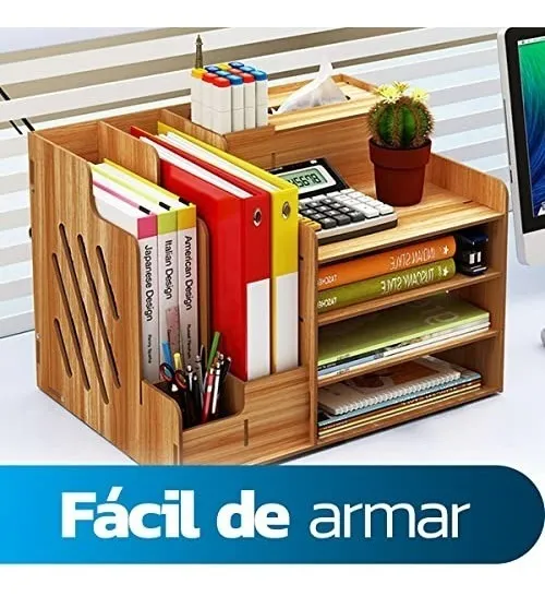 Foto 4 pulgar | Organizador de Escritorio para Oficina de Madera