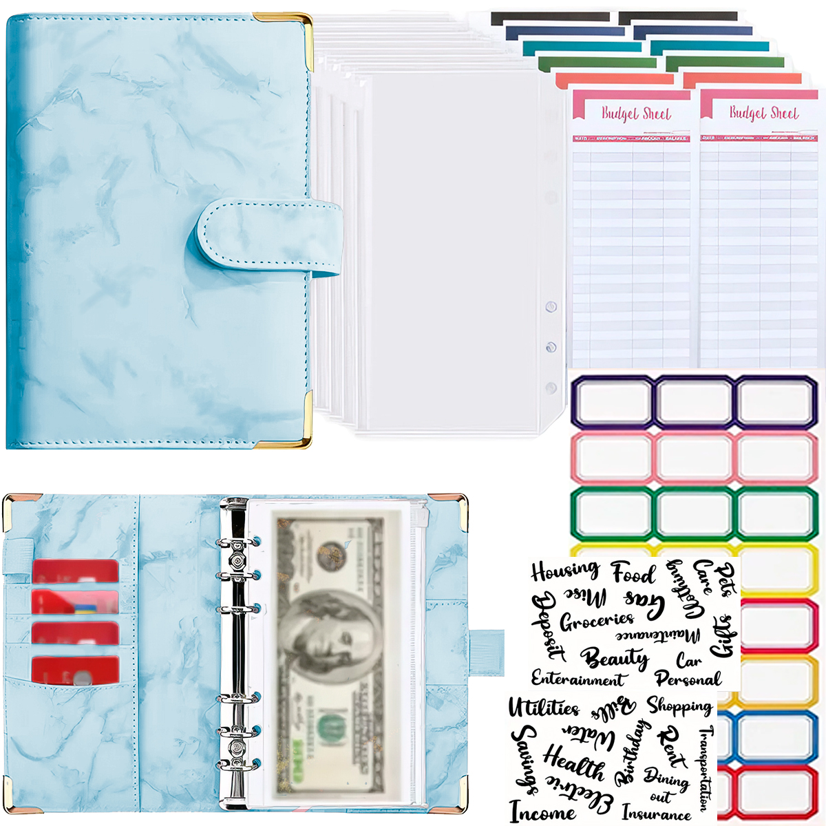 Foto 1 | Carpeta Planificadora A6 Cuaderno Agenda Organizador De Bolsillo Azul