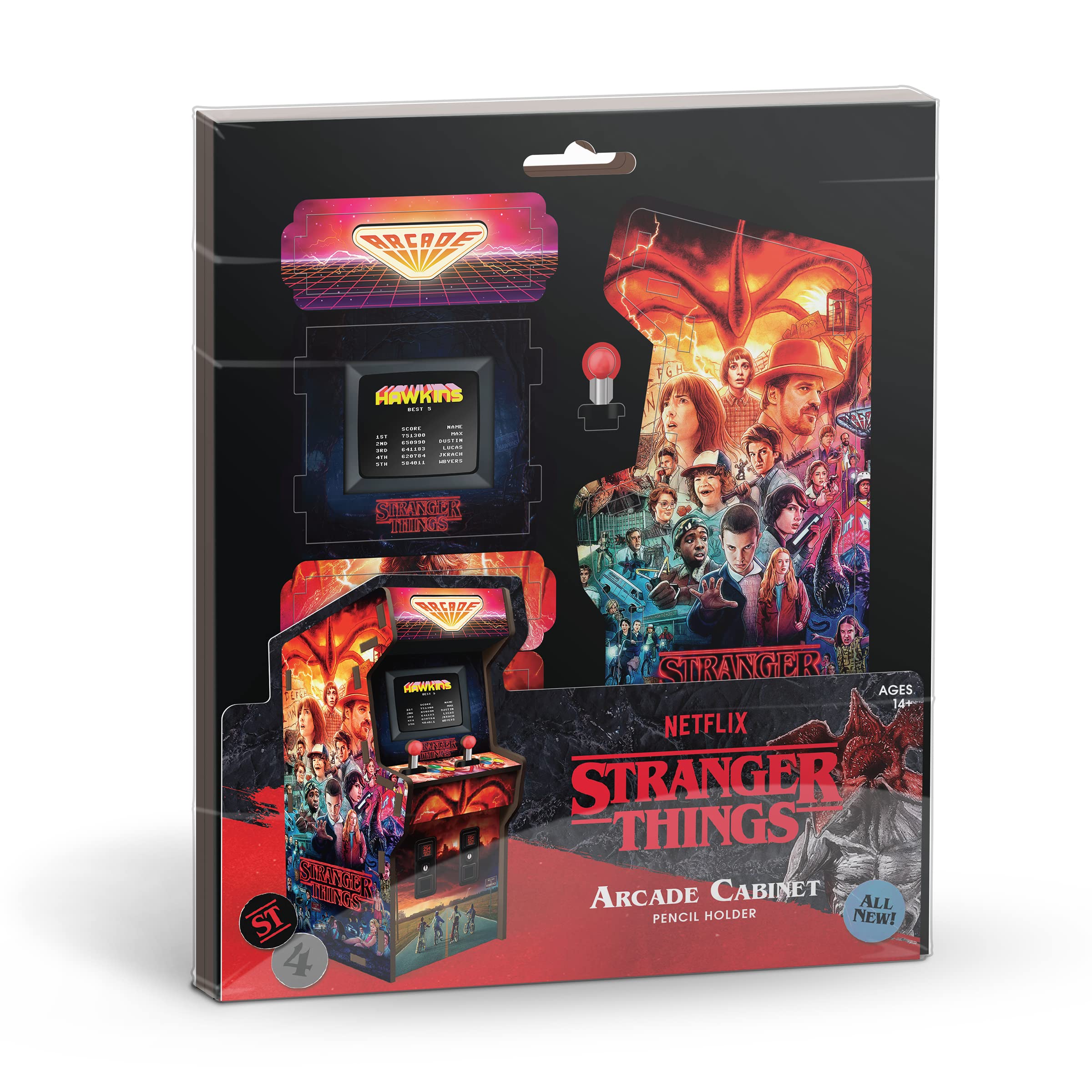 Foto 4 | Portalápices de Escritorio Arcade Genuine Fred Stranger Things Multicolor - Venta Internacional