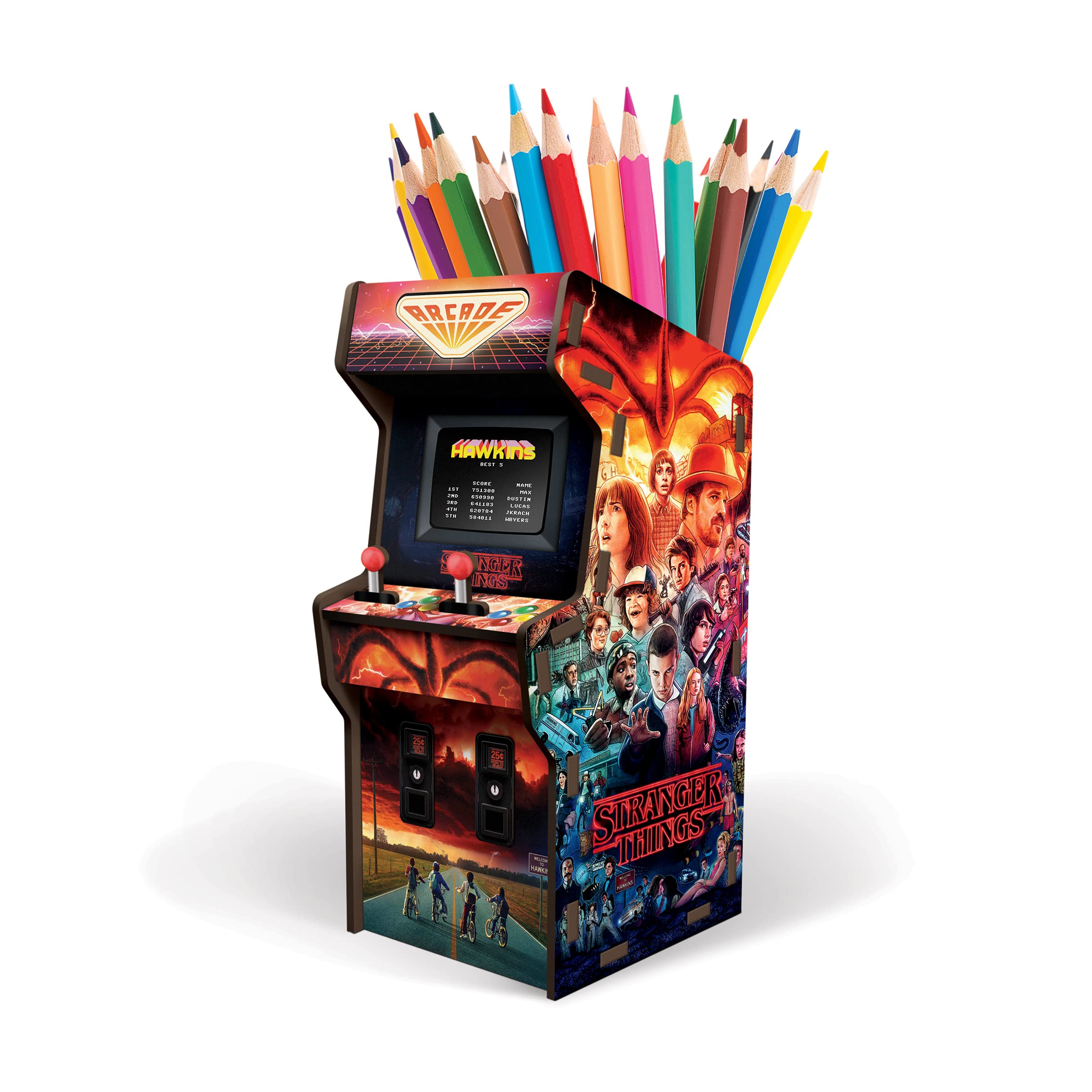 Foto 6 pulgar | Portalápices de Escritorio Arcade Genuine Fred Stranger Things Multicolor - Venta Internacional