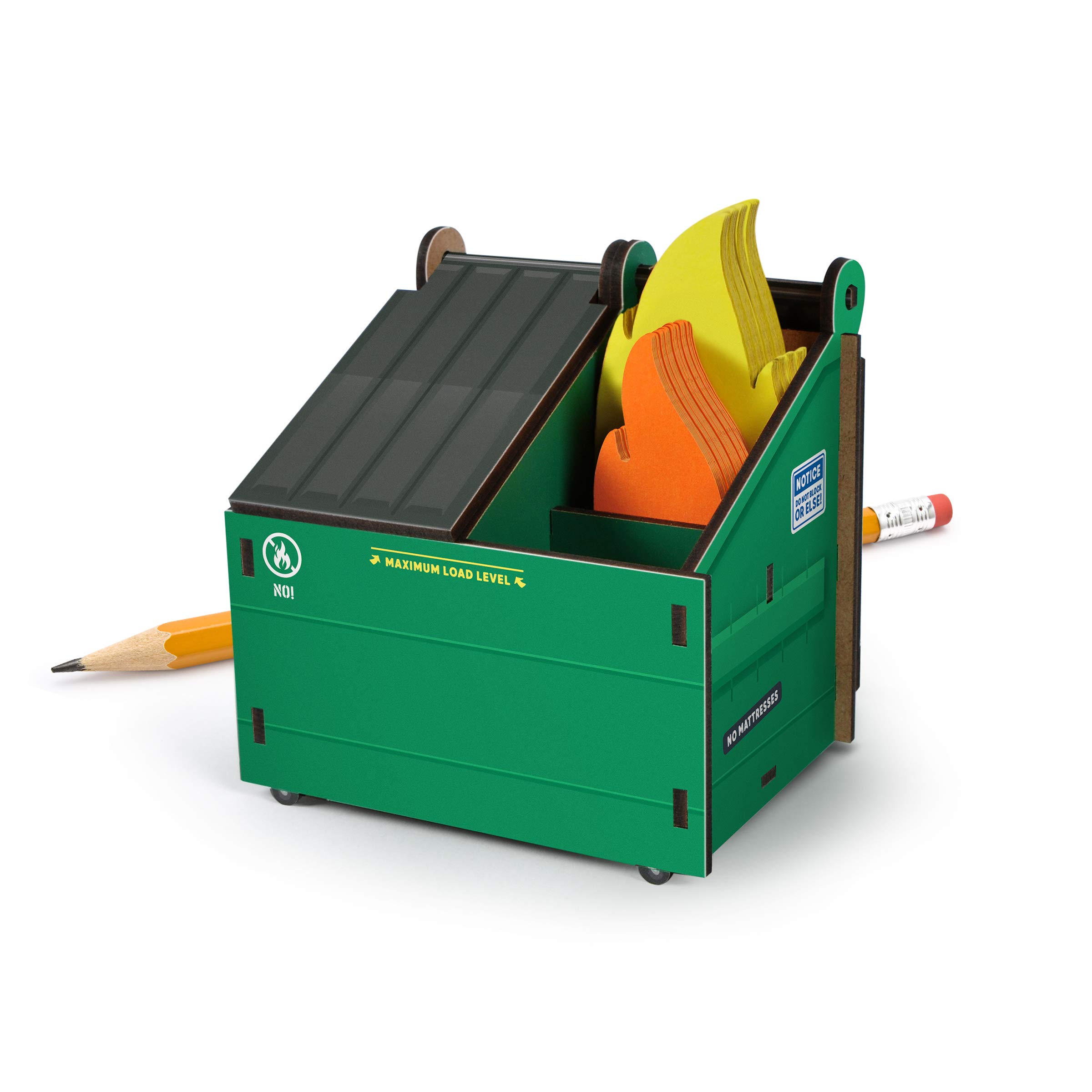 Portalápices Original Fred Desk Dumpster con Tarjetas Flame - Venta Internacional